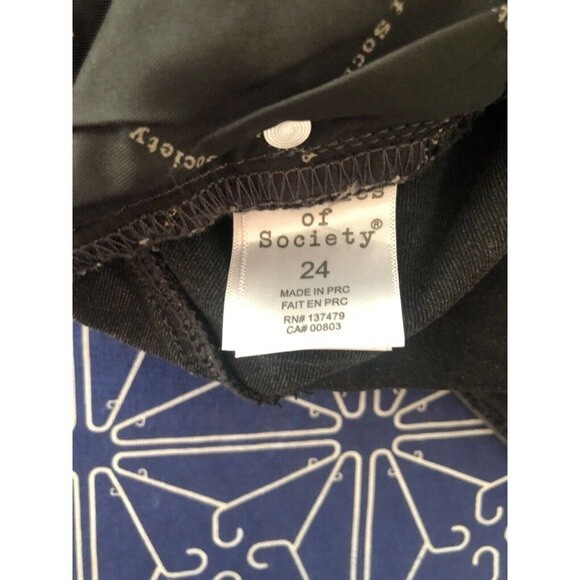 Articles of Society Women’s Skinny Jeans Size 24 Gray Black  Raw Hem - Picture 10 of 10